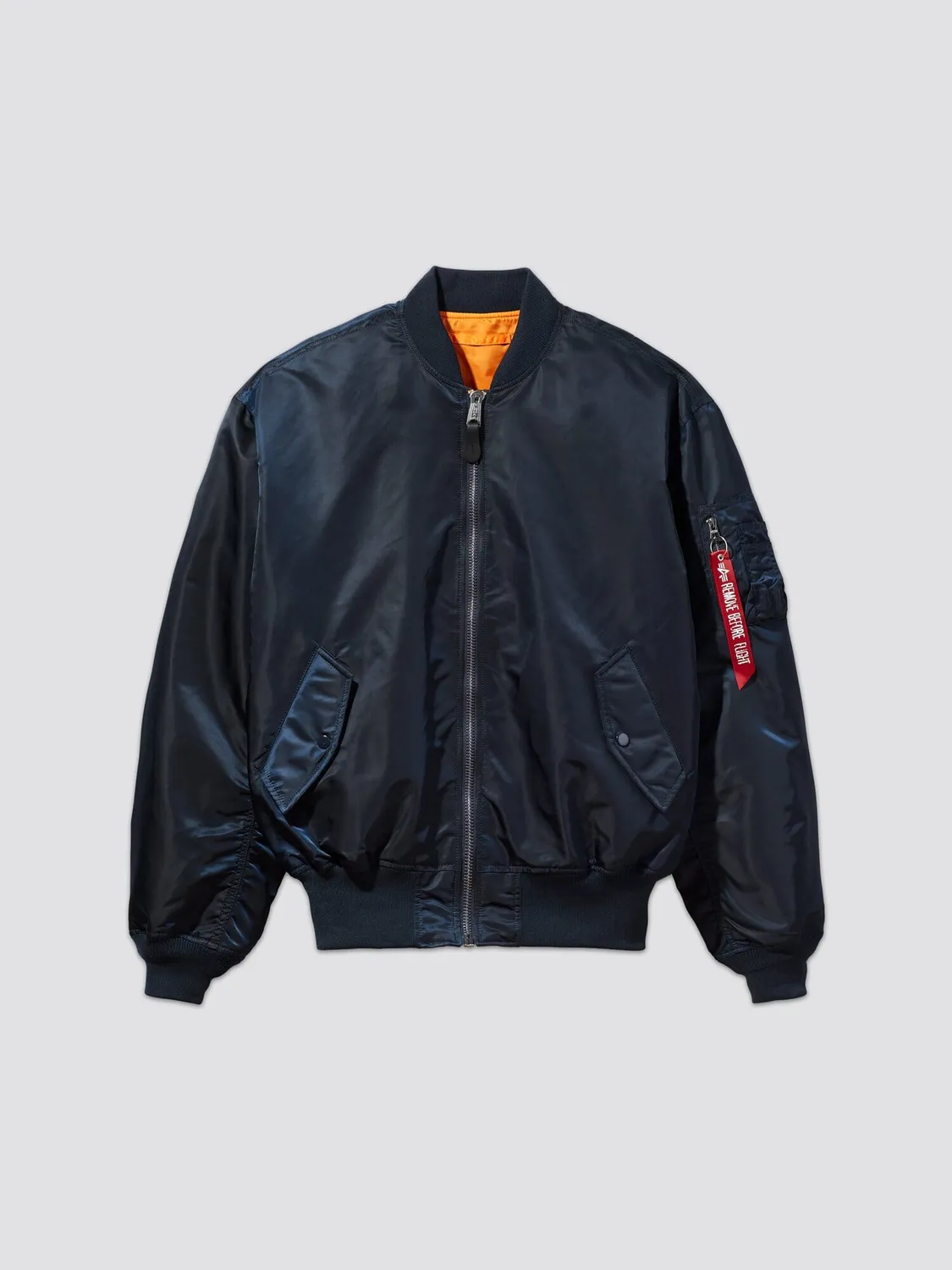 Alpha Industries L-2B Loose bomber noir nylon réversible