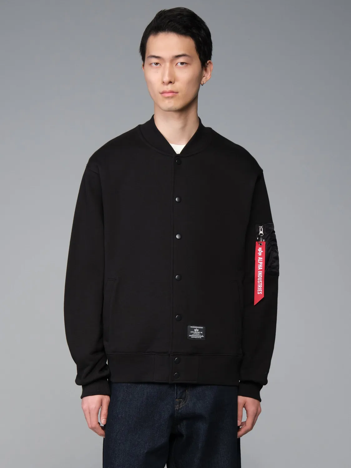 Alpha Industries MA-1 Sweatshirt sweat coton noir