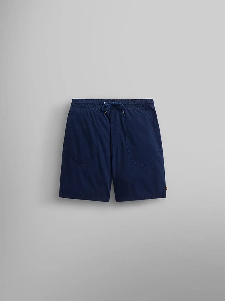 Alpha Industries Deck short coton bleu au-dessus genou