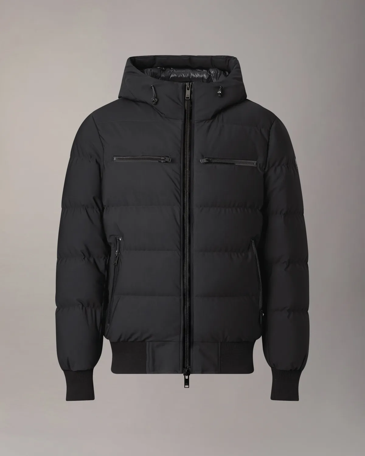 Moose Knuckles Soho Down Bomber blouson noir homme en duvet