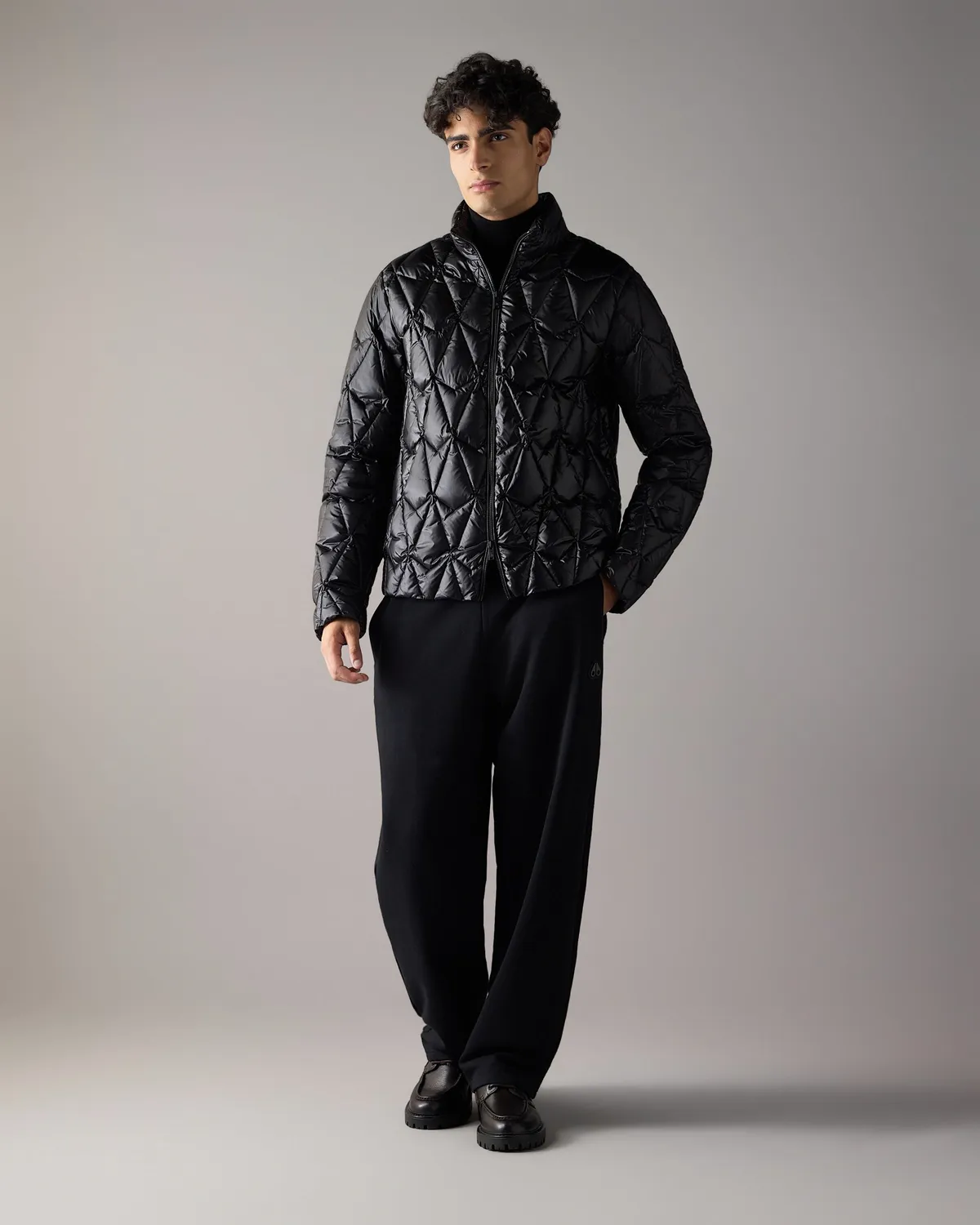 Moose Knuckles Iceberg Quilt veste noir légère