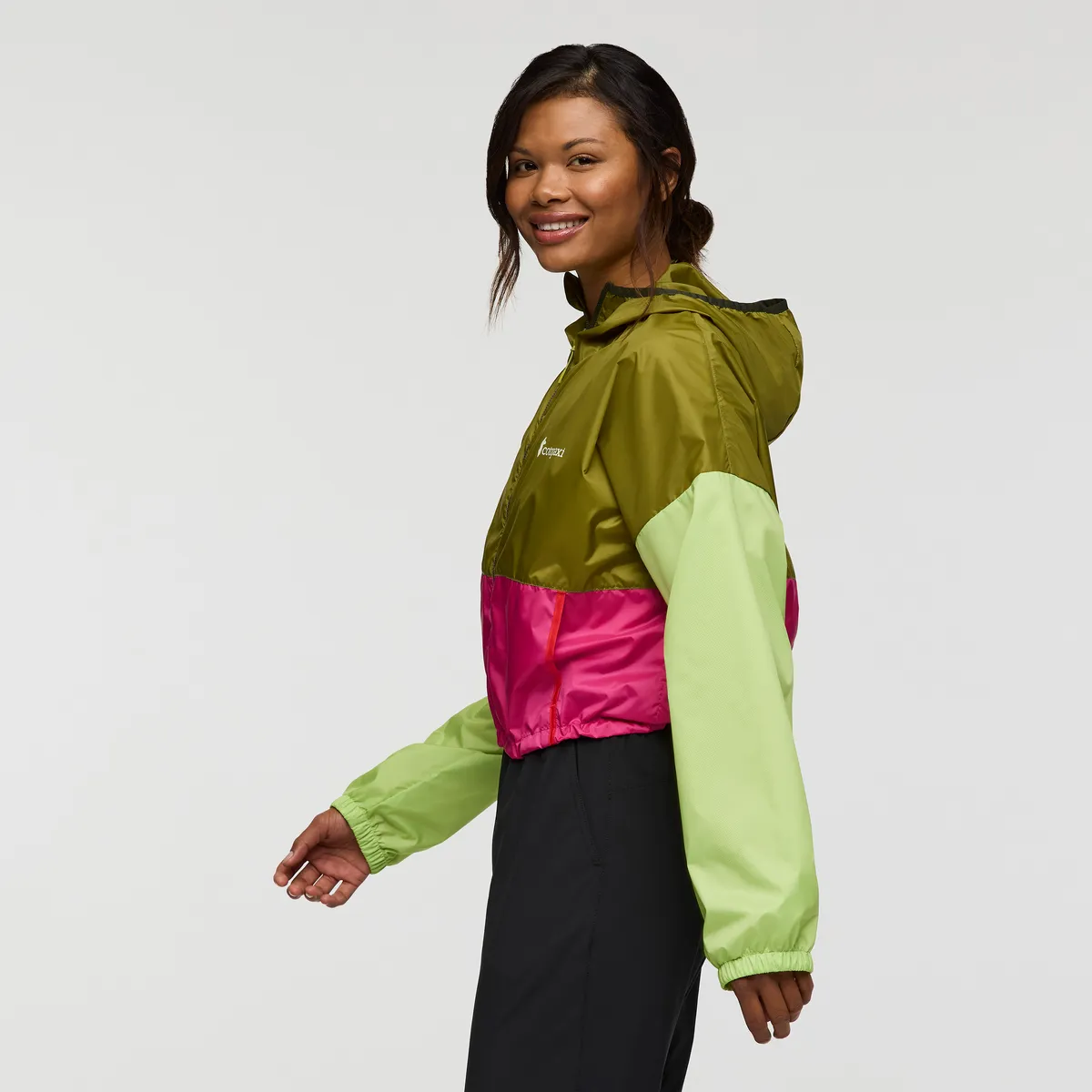 Cotopaxi Teca Crop veste femme Green Juice coupe-vent
