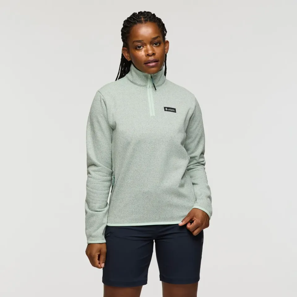 Cotopaxi Envo Fleece Quarter-Zip Pullover polaire femme gris recyclée