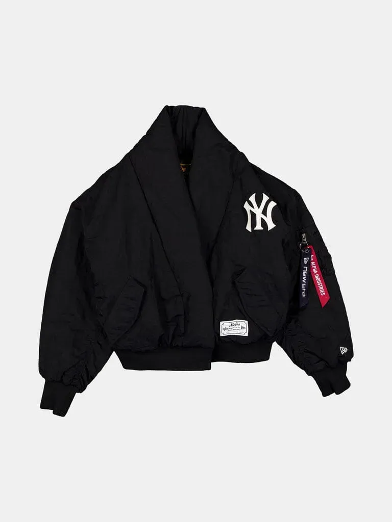 Alpha Industries Yankees Shawl Blouson bomber col châle noir femme
