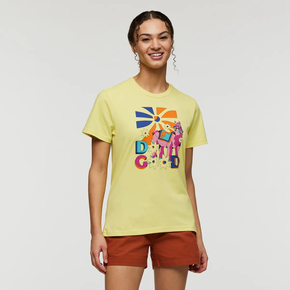 Cotopaxi Pompones Do Good t-shirt femme Heather Grey coton bio