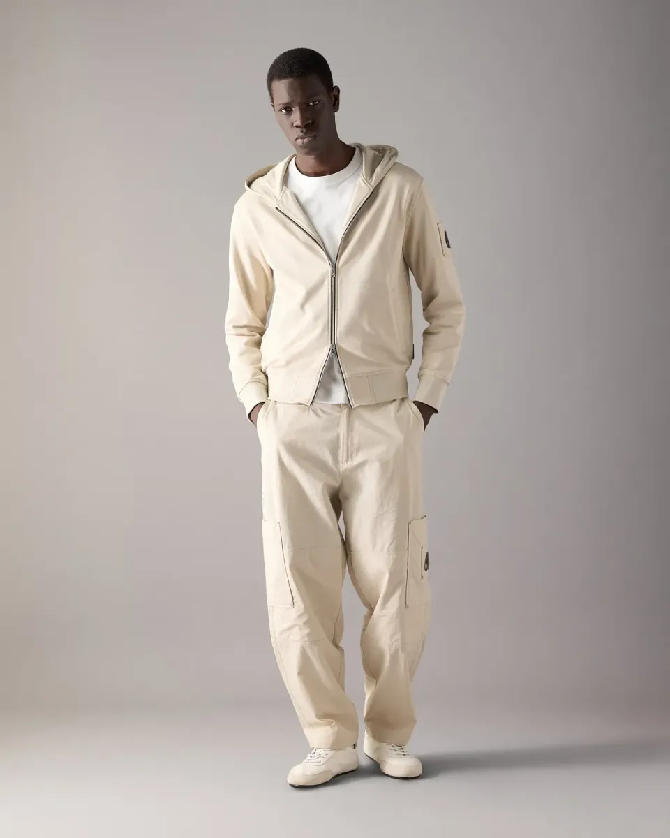Moose Knuckles Hartsfield sweat zippé alabaster