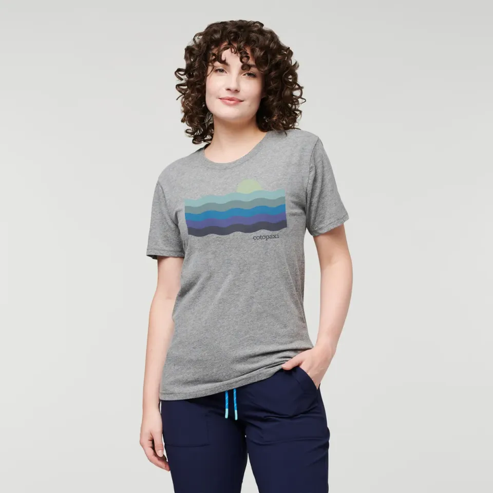 Cotopaxi Disco Wave t-shirt femme gris chiné