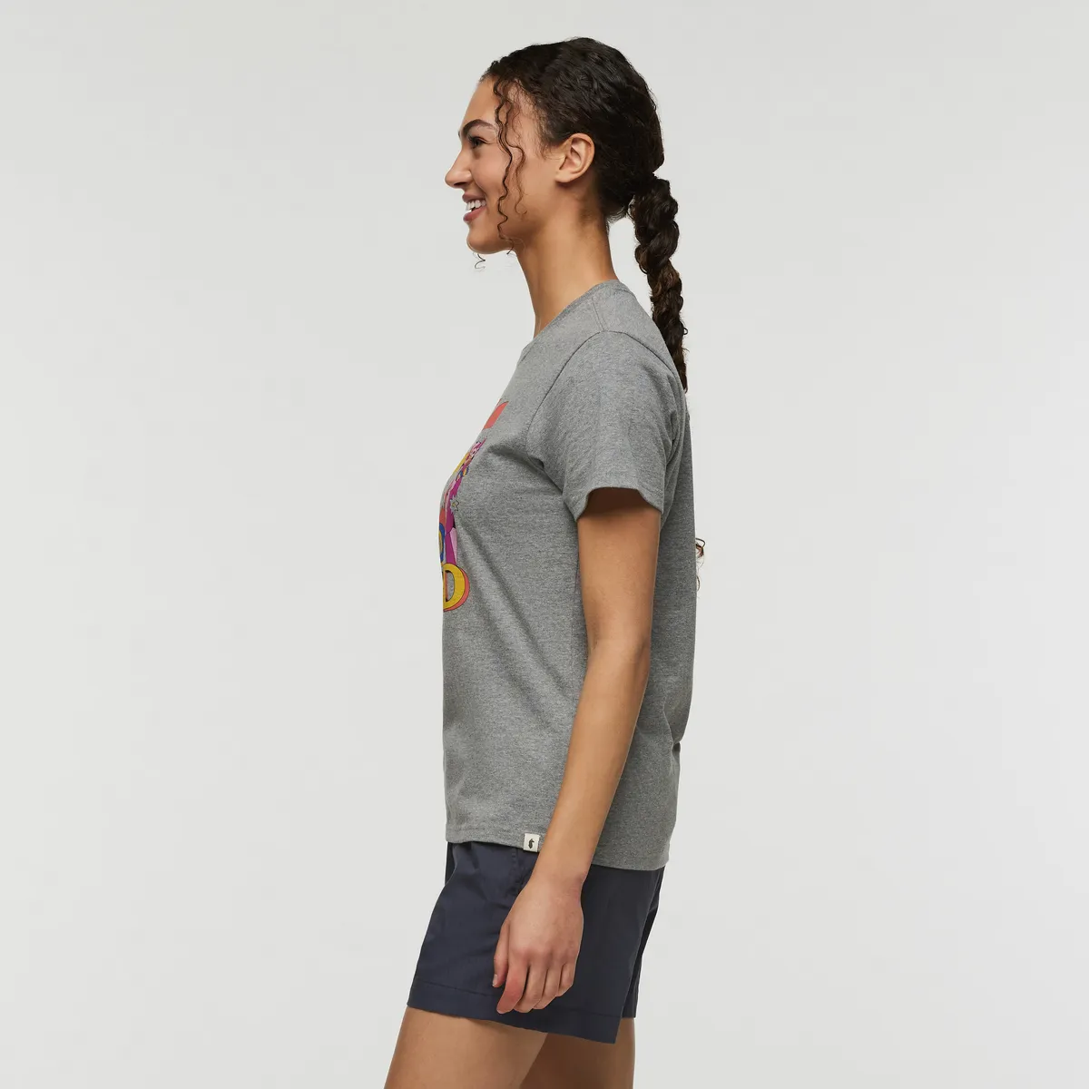 Cotopaxi Pompones Do Good t-shirt femme Heather Grey coton bio