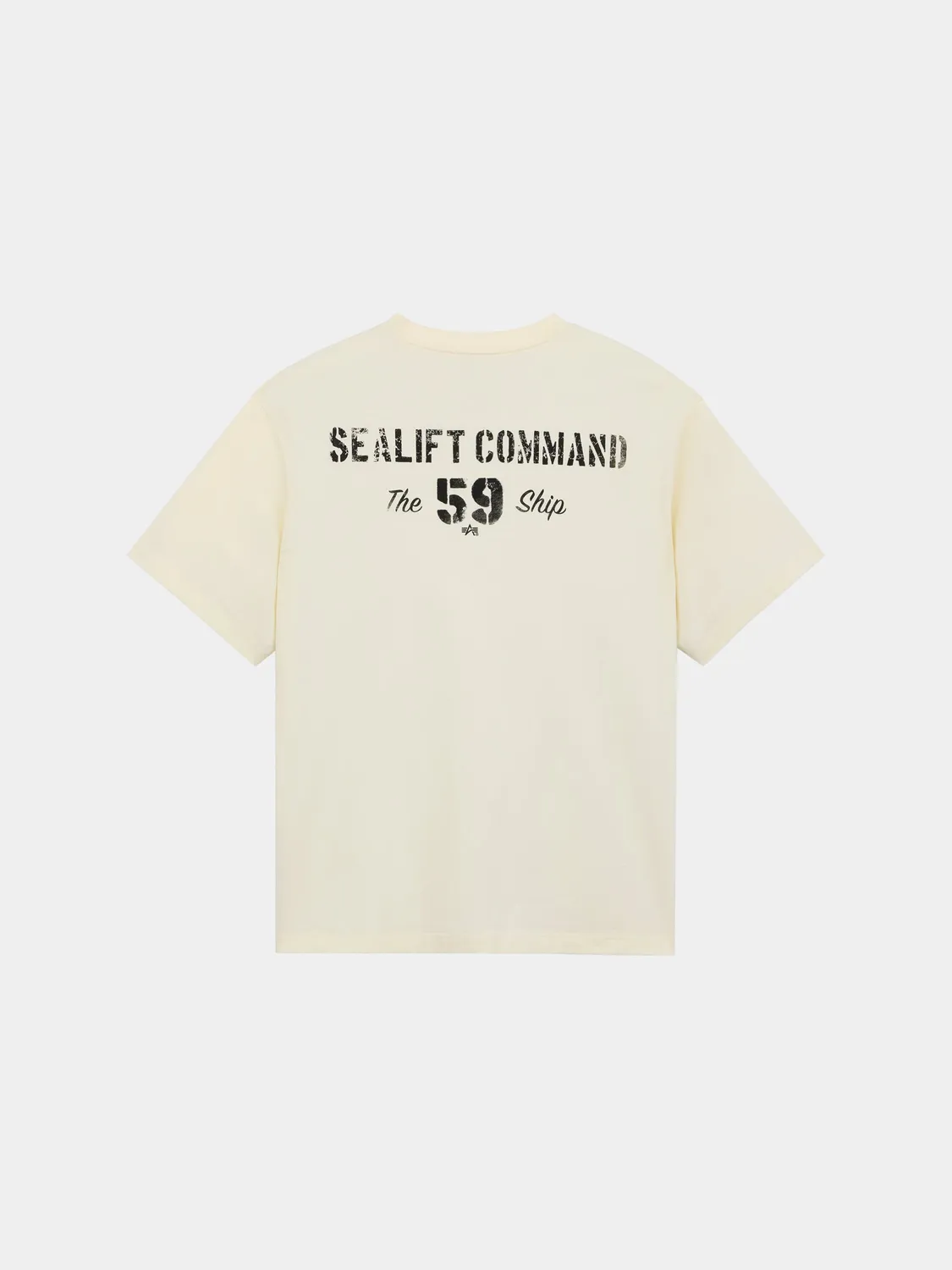 Alpha Industries Sealift t-shirt Eggnog battlewash coton