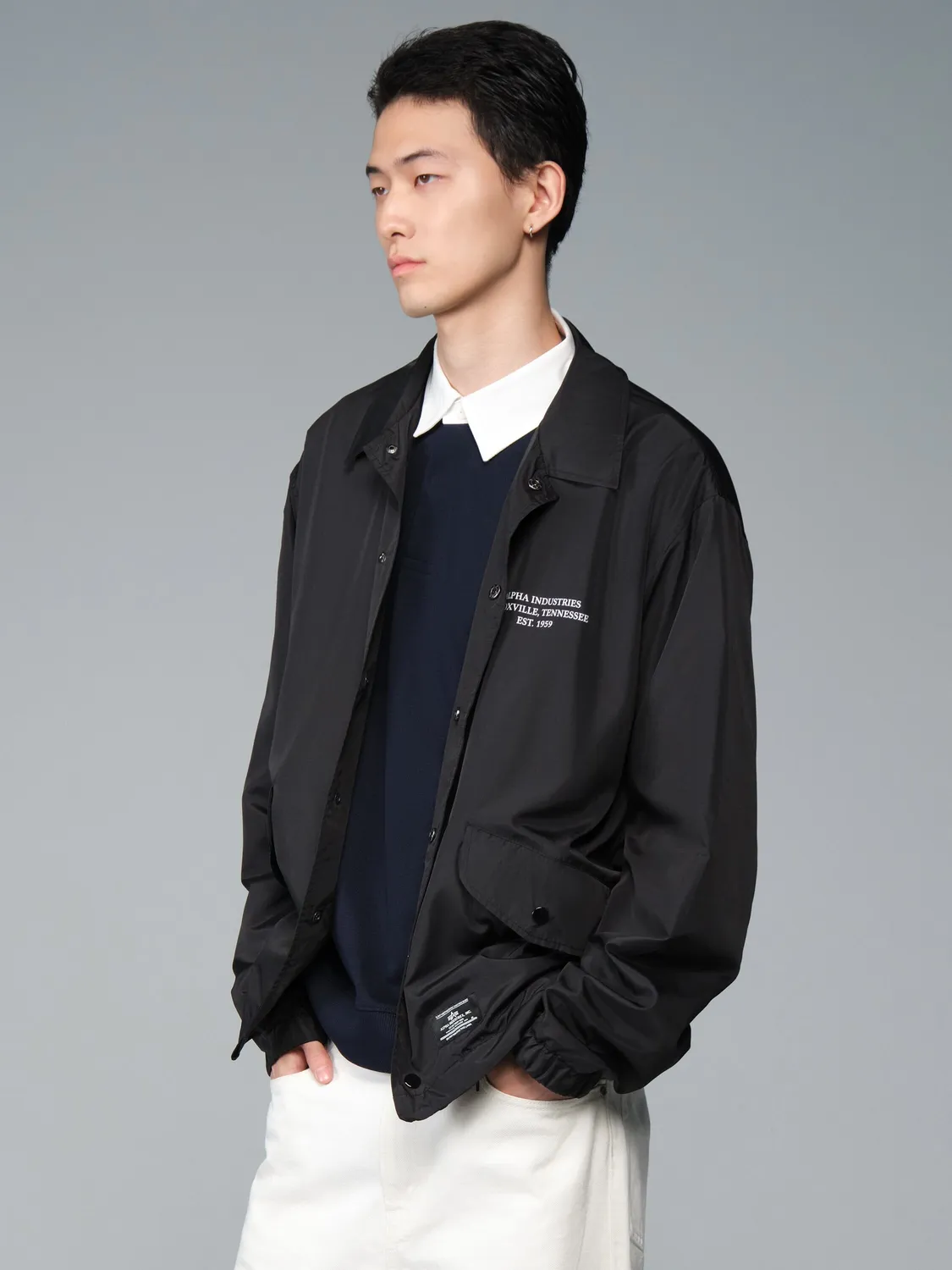 Alpha Industries Hampton Dragon veste coach noir