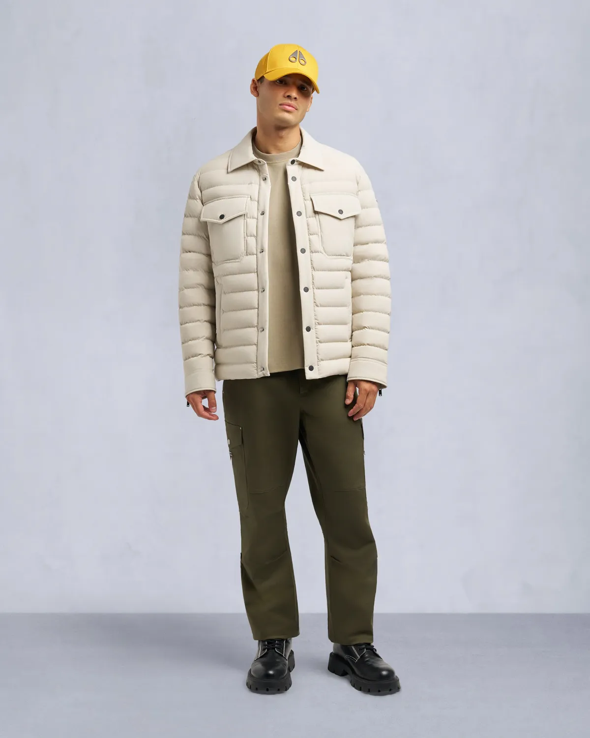 Moose Knuckles Lennox Shirt Jacket bleu marine duvet