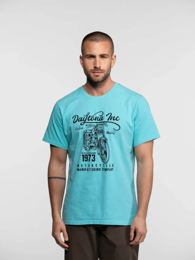 DAYTONA Sherbrooke t-shirt moto coton navy
