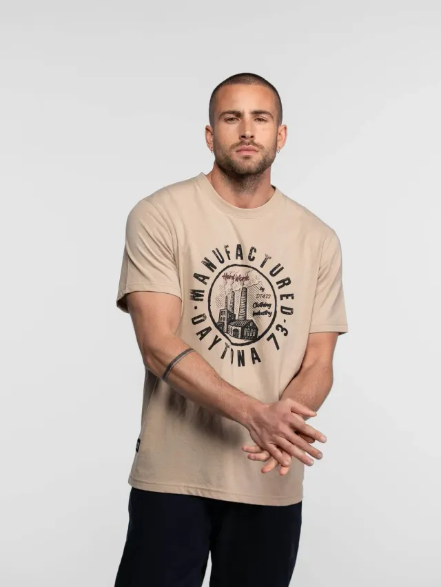 Daytona Froster T-shirt homme coton imprimé worker