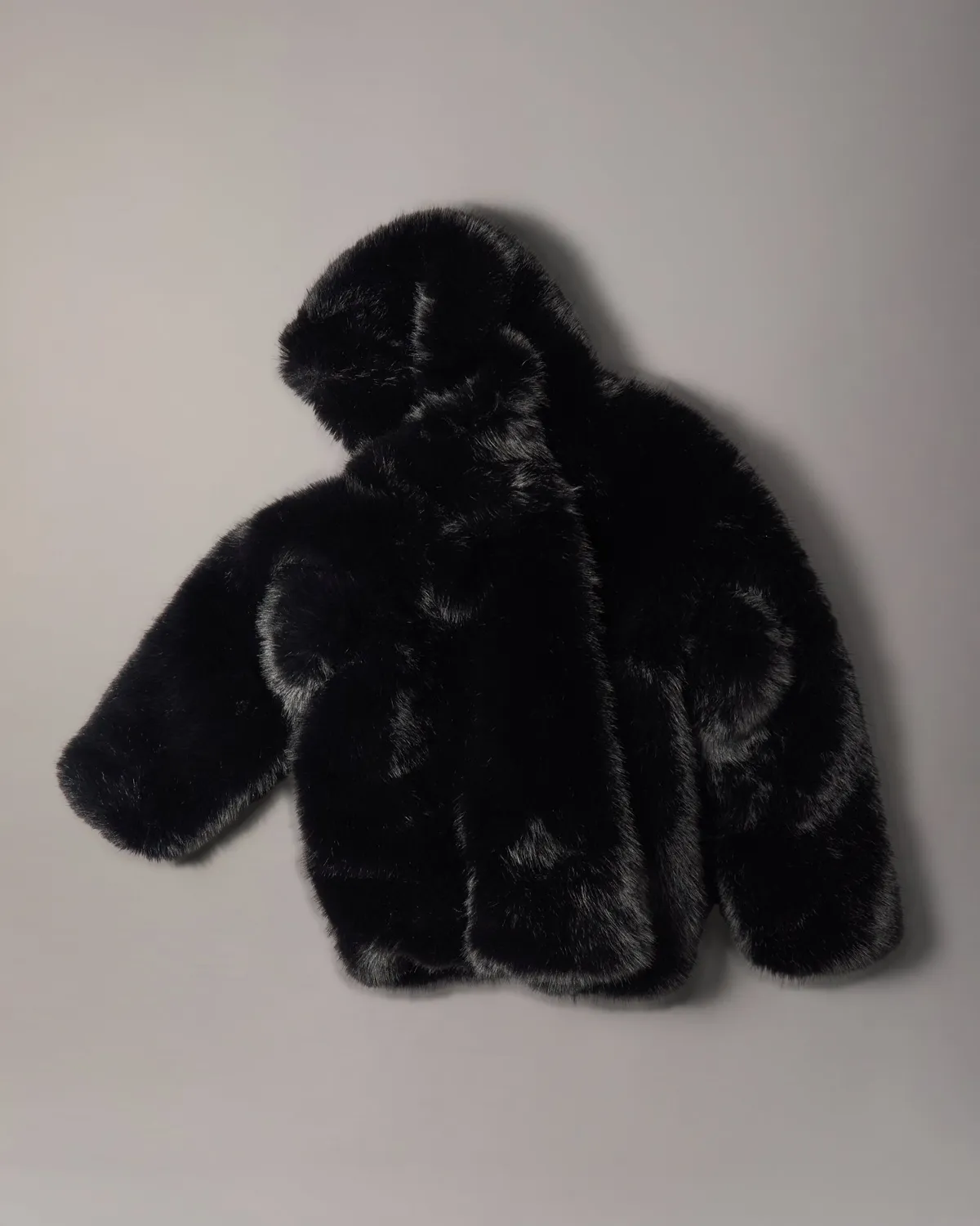 Moose Knuckles Ember veste fausse fourrure noire oversize