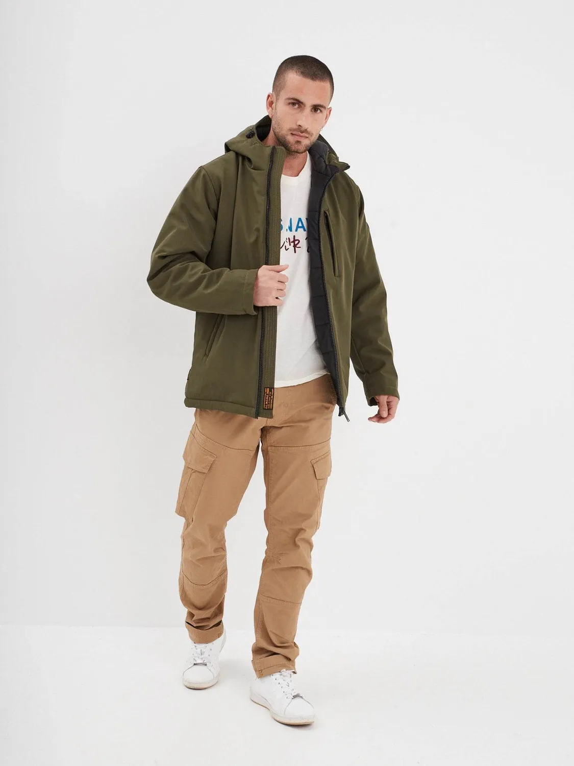 DAYTONA Carlow parka homme hiver noir softshell