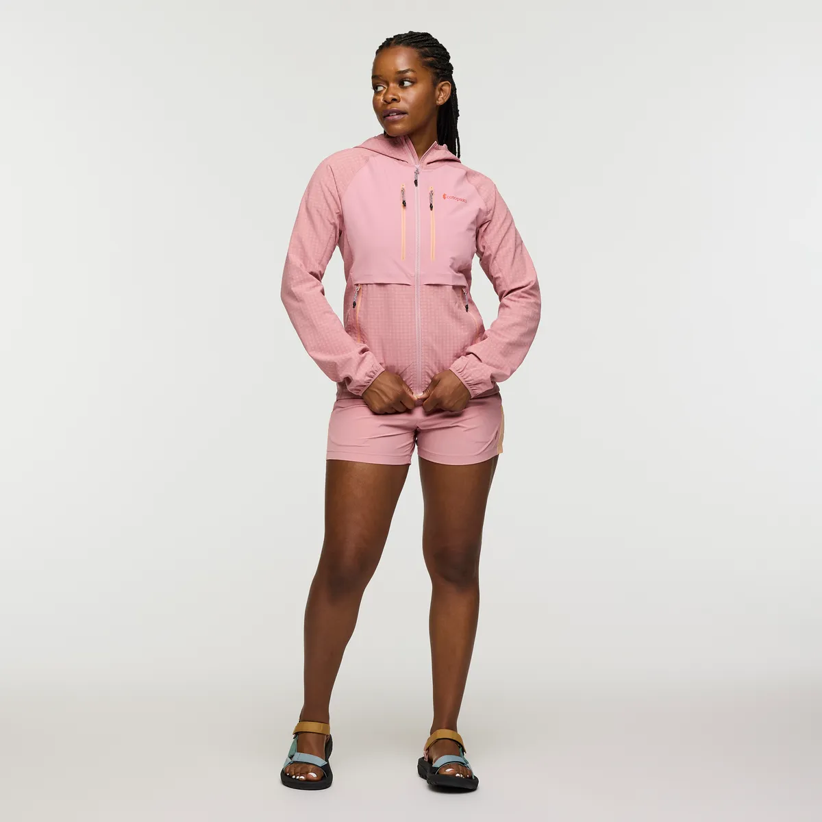 Cotopaxi Yermo veste à capuche femme Rose stretch coupe slim