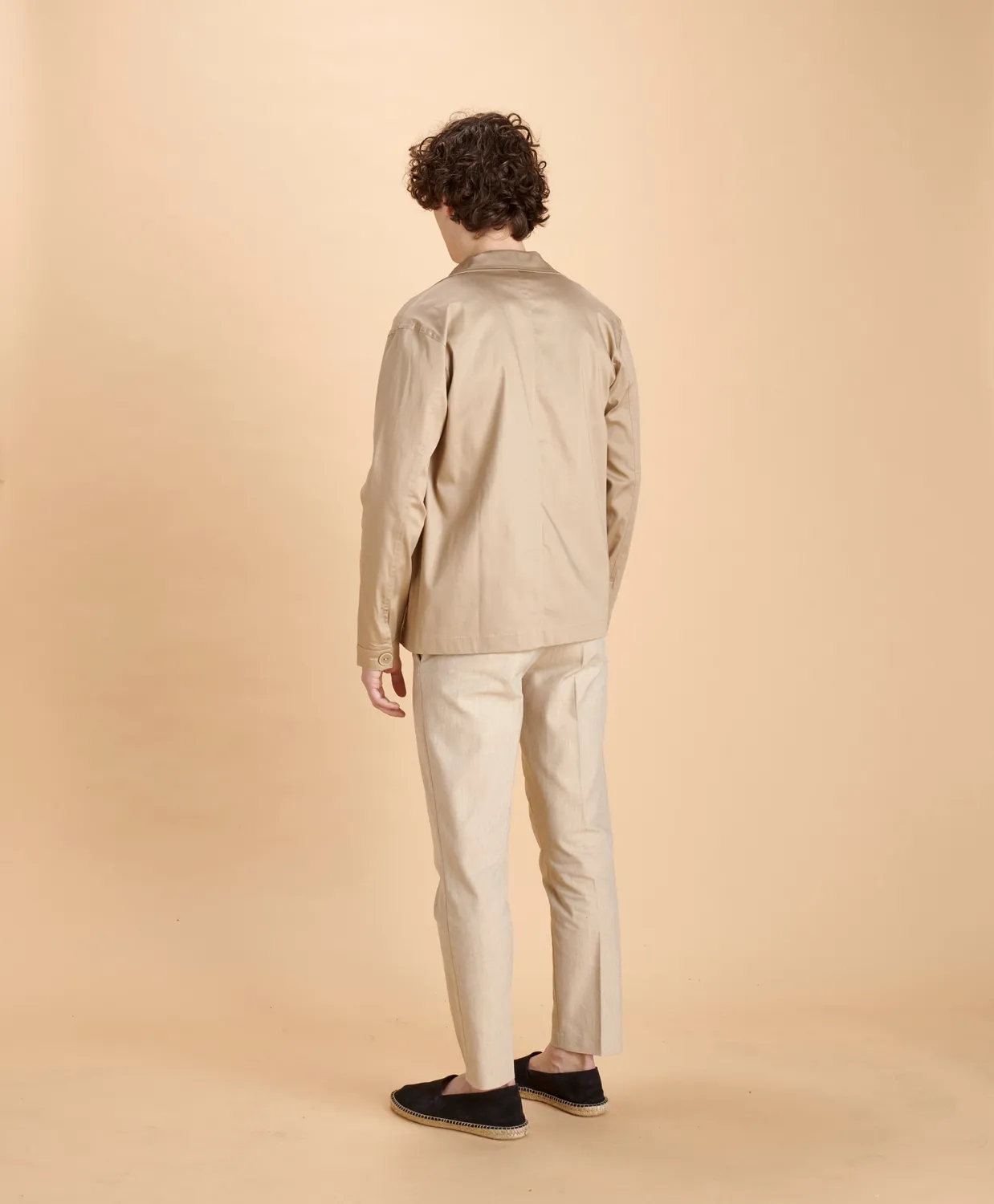 Soubacq Le Bleu Sable veste de travail coton beige