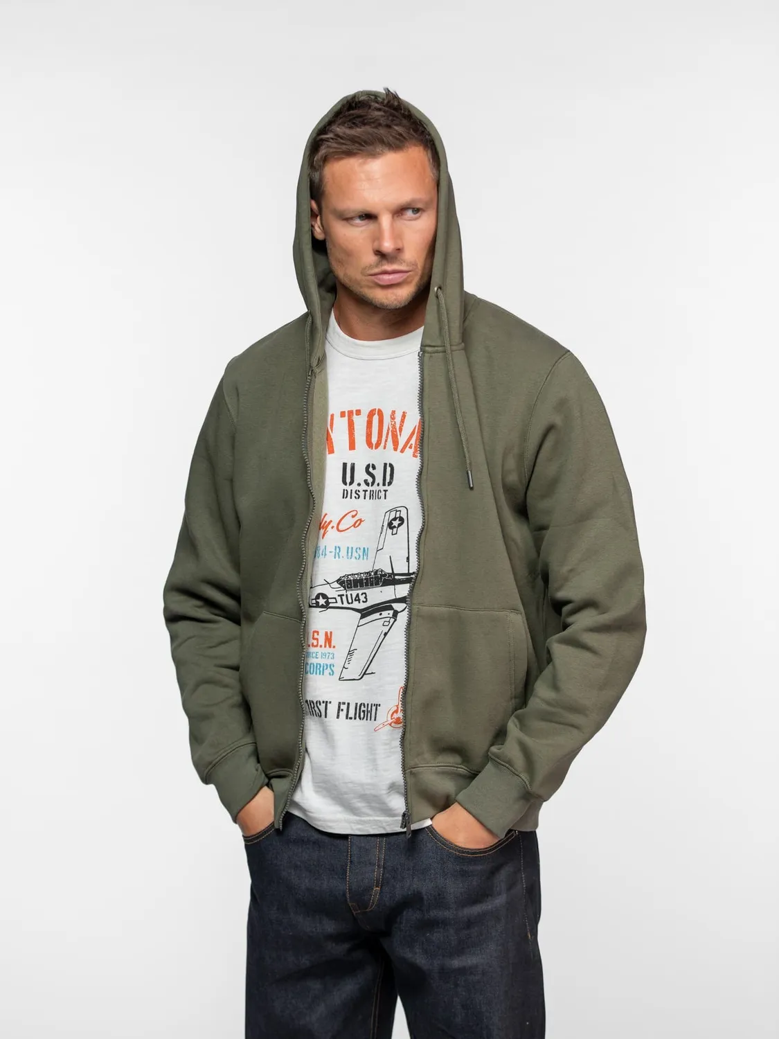 Daytona Linton sweat capuche zippé noir