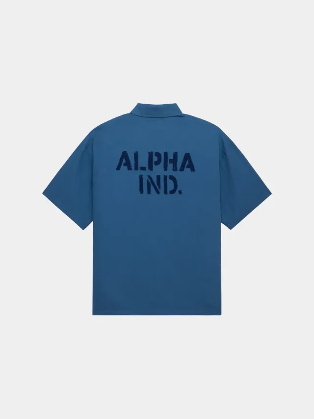 Alpha Industries One Pocket chemise homme denim blue