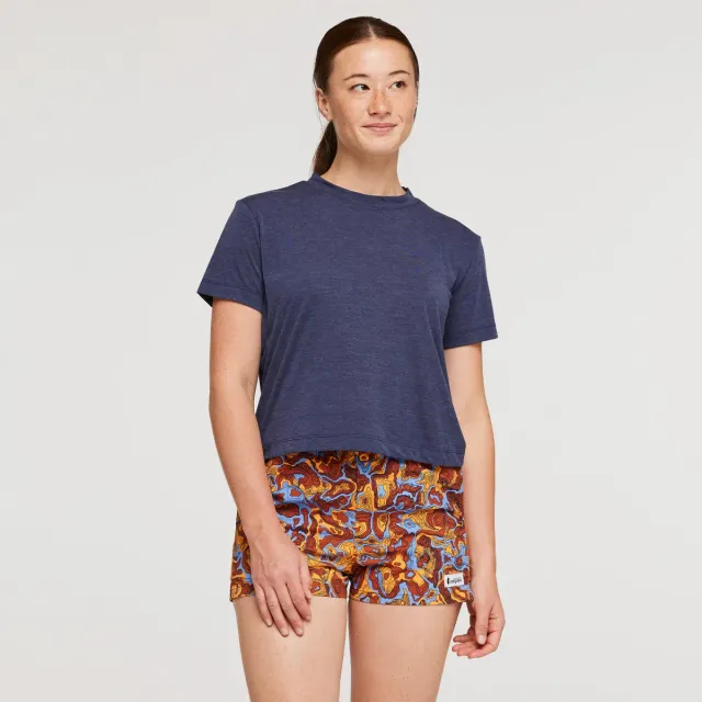 Cotopaxi Paseo Travel Crop t-shirt femme Maritime anti-odeur