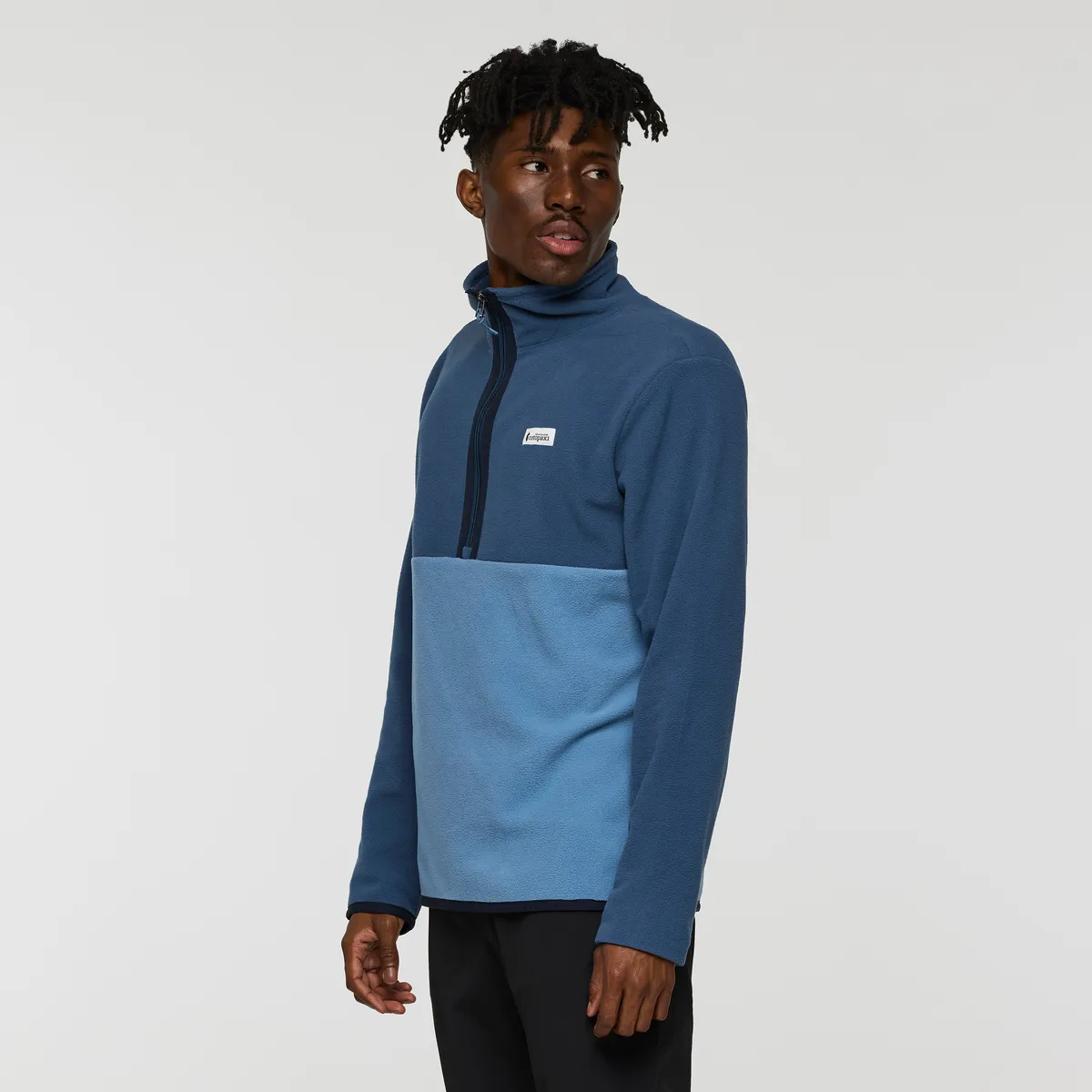 Cotopaxi Amado pull polaire homme Deep Sea/Fjord demi-zip