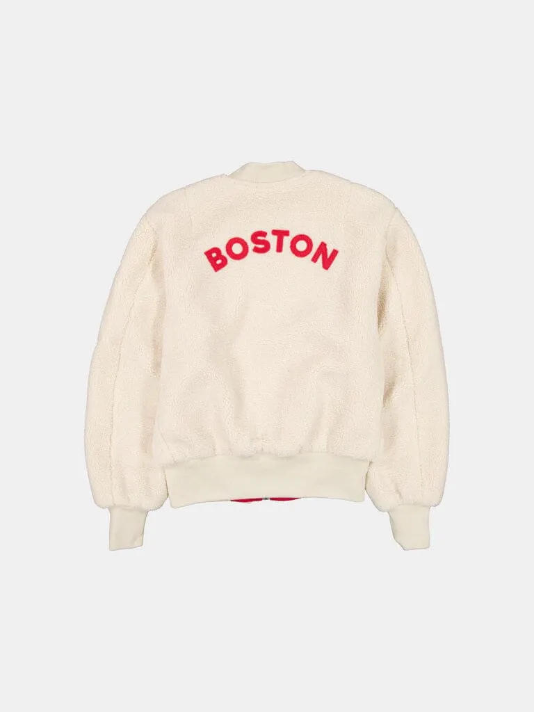 Alpha Industries MA-1 Sherpa bomber femme crème
