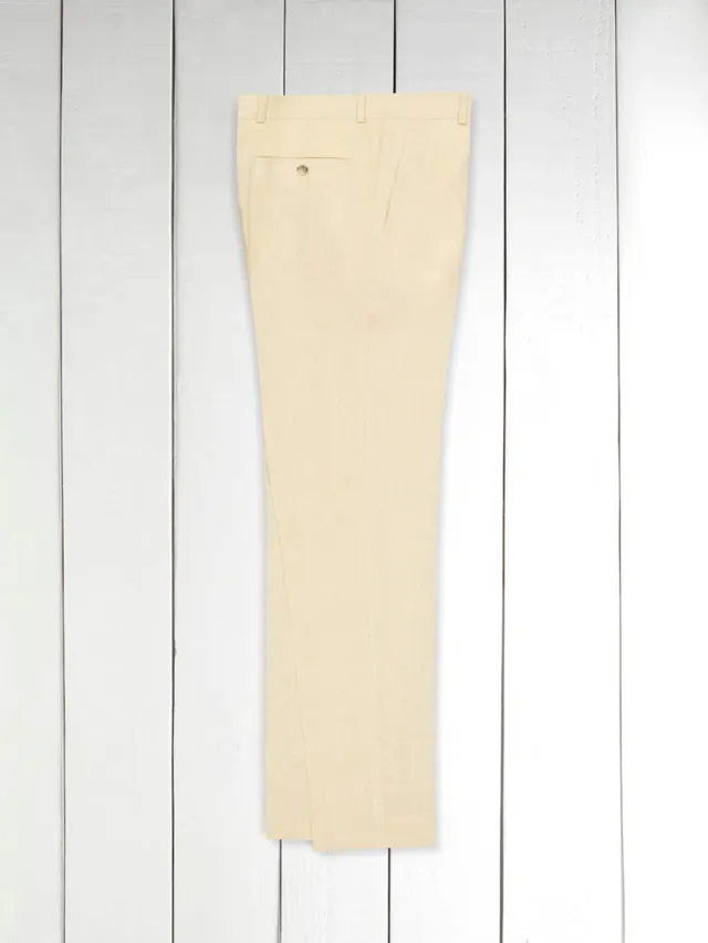 Hollington Siza pantalon lin natural léger coupe italienne
