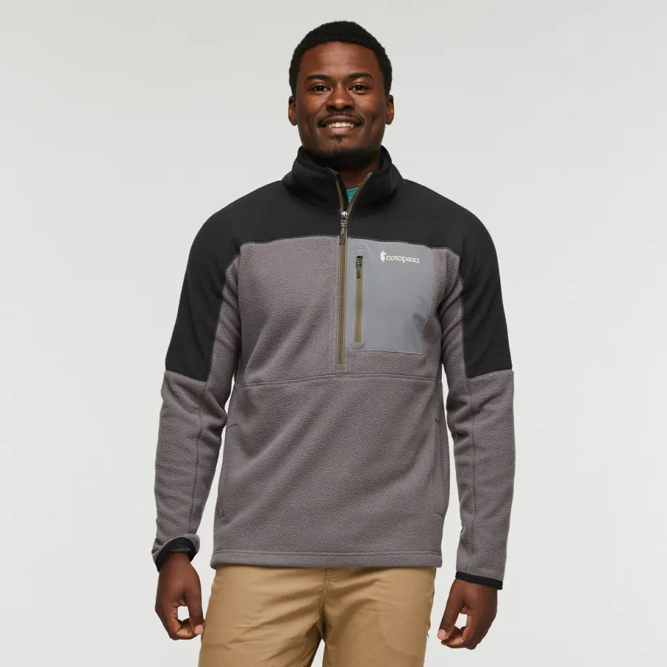 Cotopaxi Abrazo Fleece Half-Zip polaire homme noir recyclé