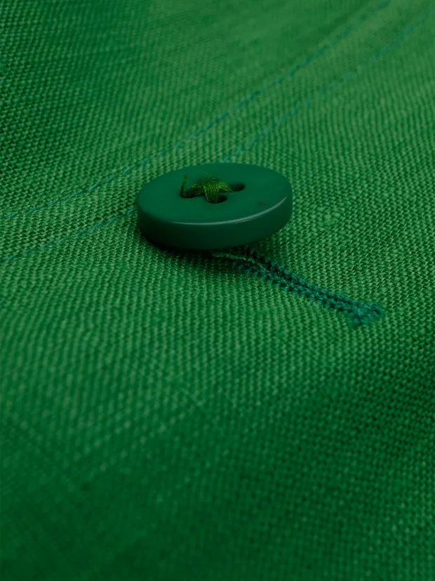 Hollington Tyrol veste verte toile de lin légère