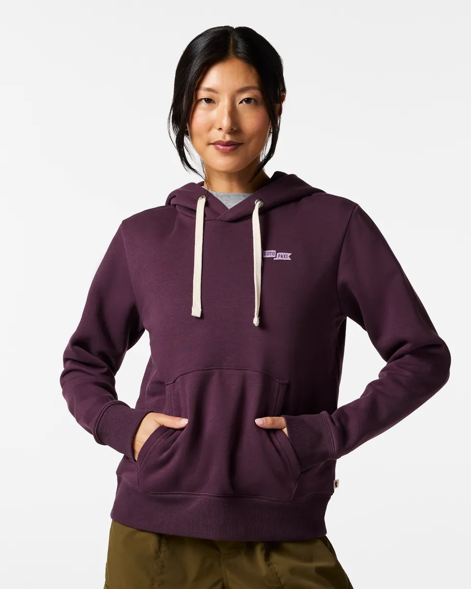Cotopaxi Flag sweat capuche femme Mystic coton bio