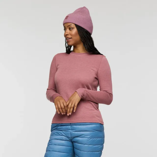 Cotopaxi Perenne chemise manches longues femme dusty rose laine