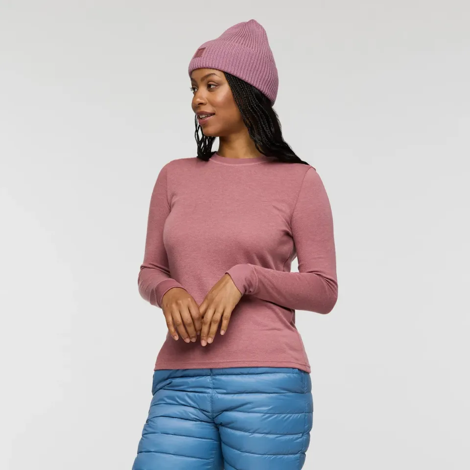 Cotopaxi Perenne chemise manches longues femme dusty rose laine