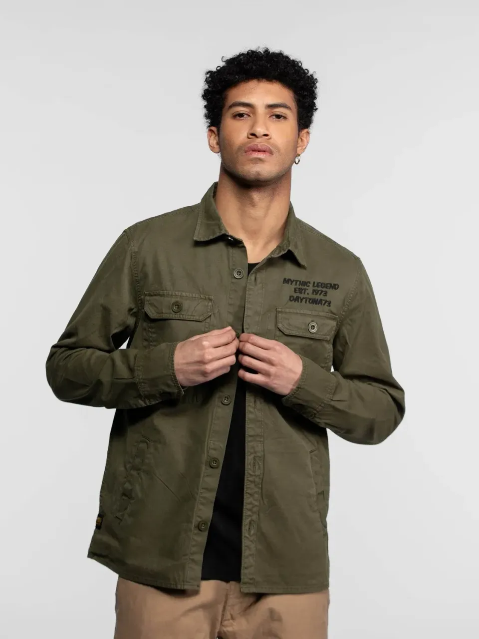 Daytona El Paso surchemise worker beige coton