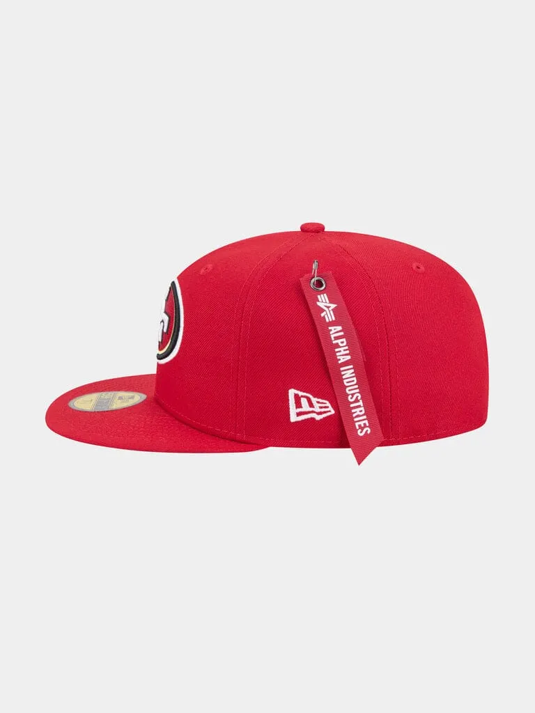 Alpha Industries 59Fifty 49ers Casquette Fitted Scarlet