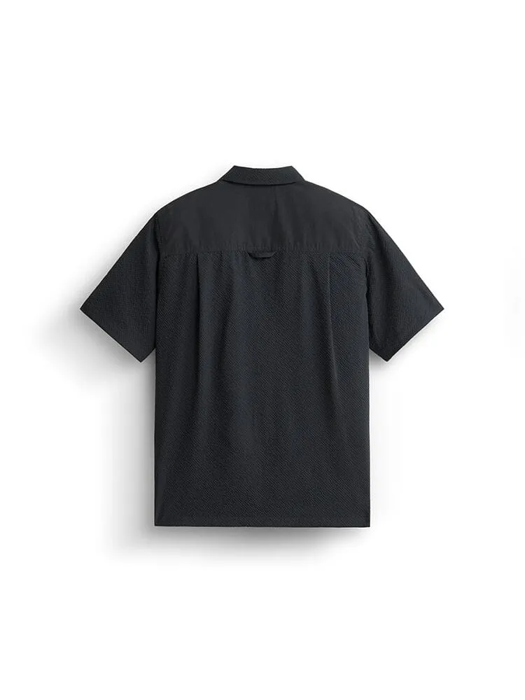 Alpha Industries Seersucker chemise bleu airborne