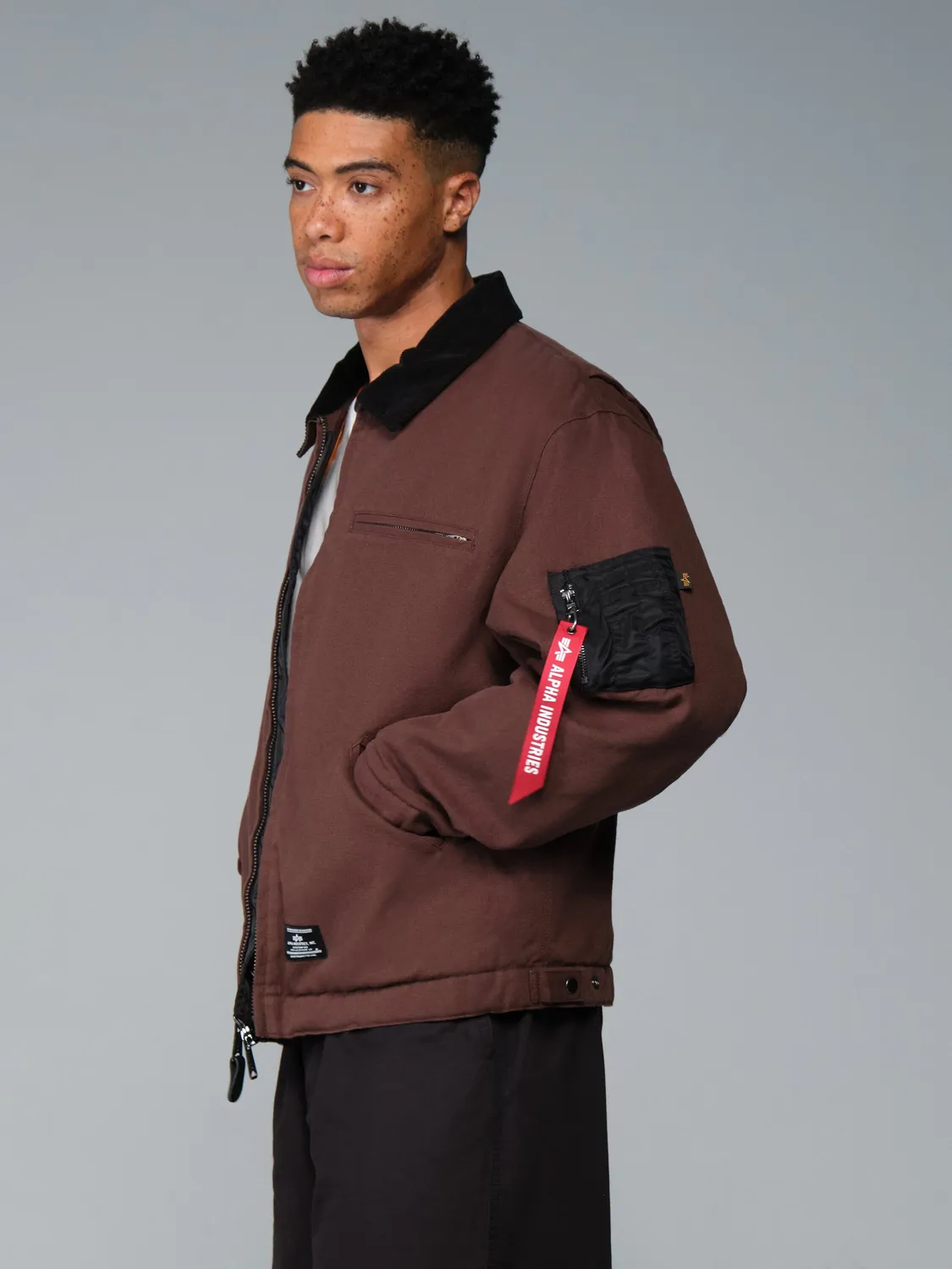 Alpha Industries Butler Work veste cocoa toile coton