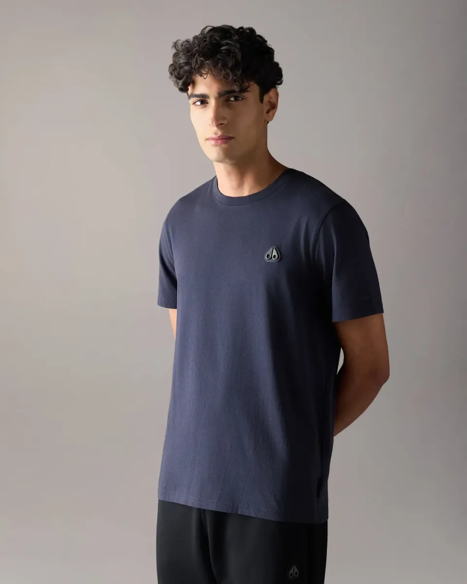Moose Knuckles Crescent T-Shirt t-shirt Navy coton