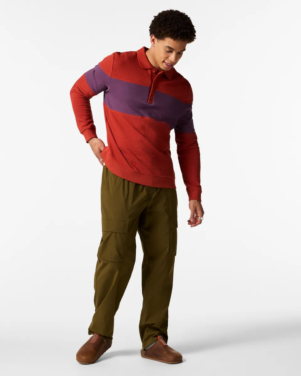 Cotopaxi Atajo Waffle Rugby polo homme maille gaufrée