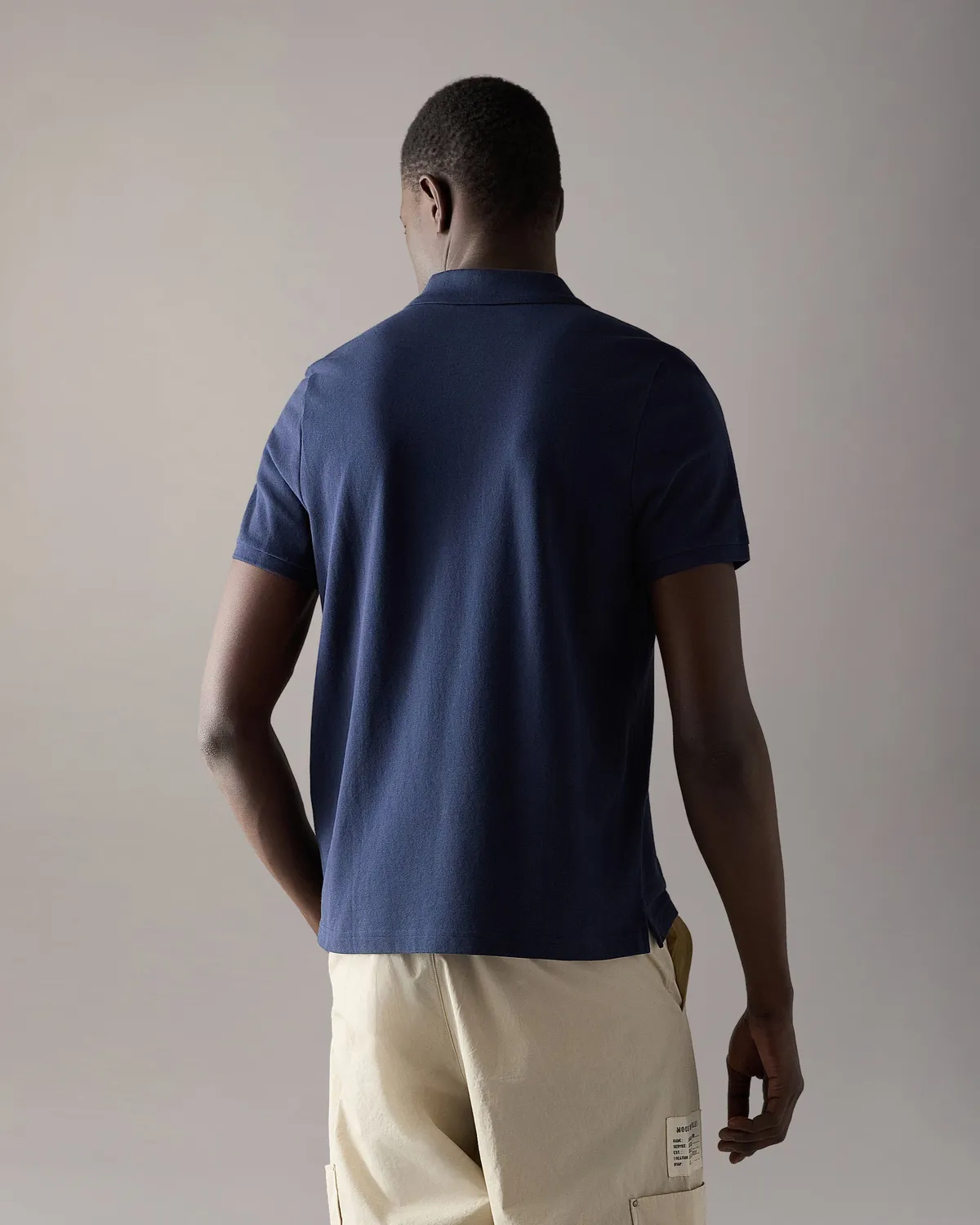 Moose Knuckles Gold Series Everett Polo Marine Coton