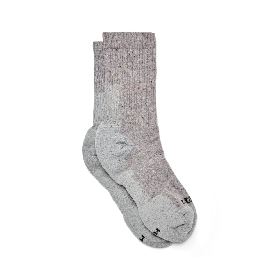 Cotopaxi Hike Crew chaussettes rayures grises laine mérinos