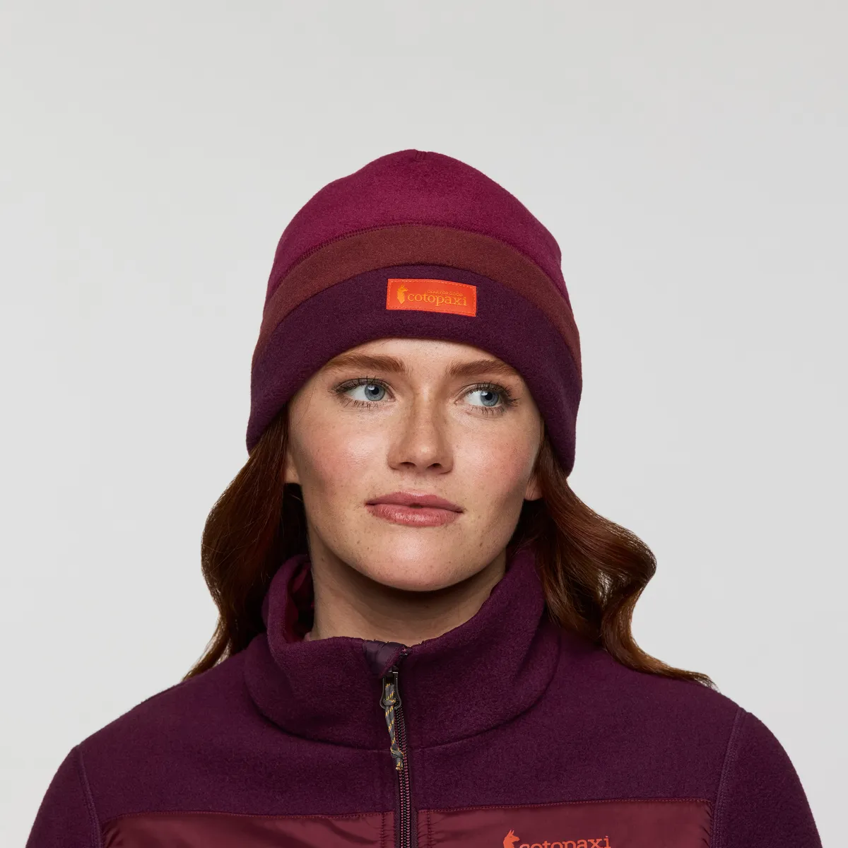 Cotopaxi Teca bonnet polaire Deep Sea Stripes chaud