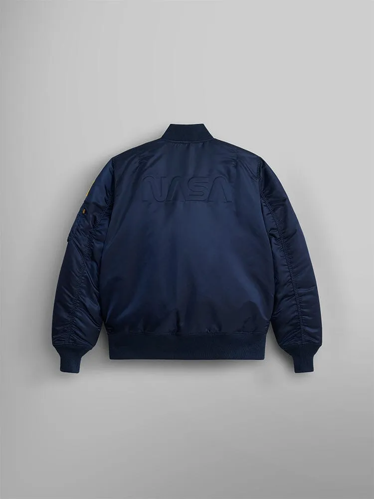 Alpha Industries NASA MA-1 Gen II bomber bleu patches