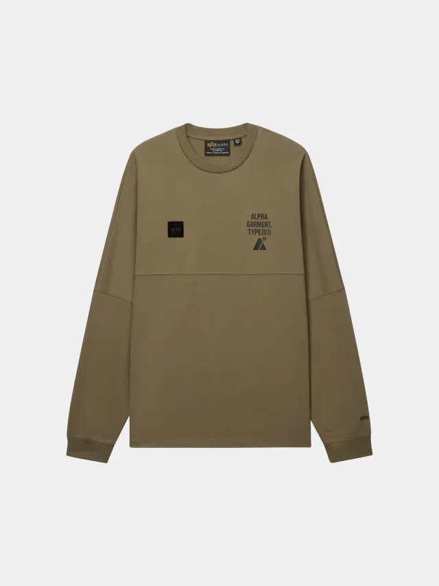 Alpha Industries UNFRM t-shirt manches longues TAN coton