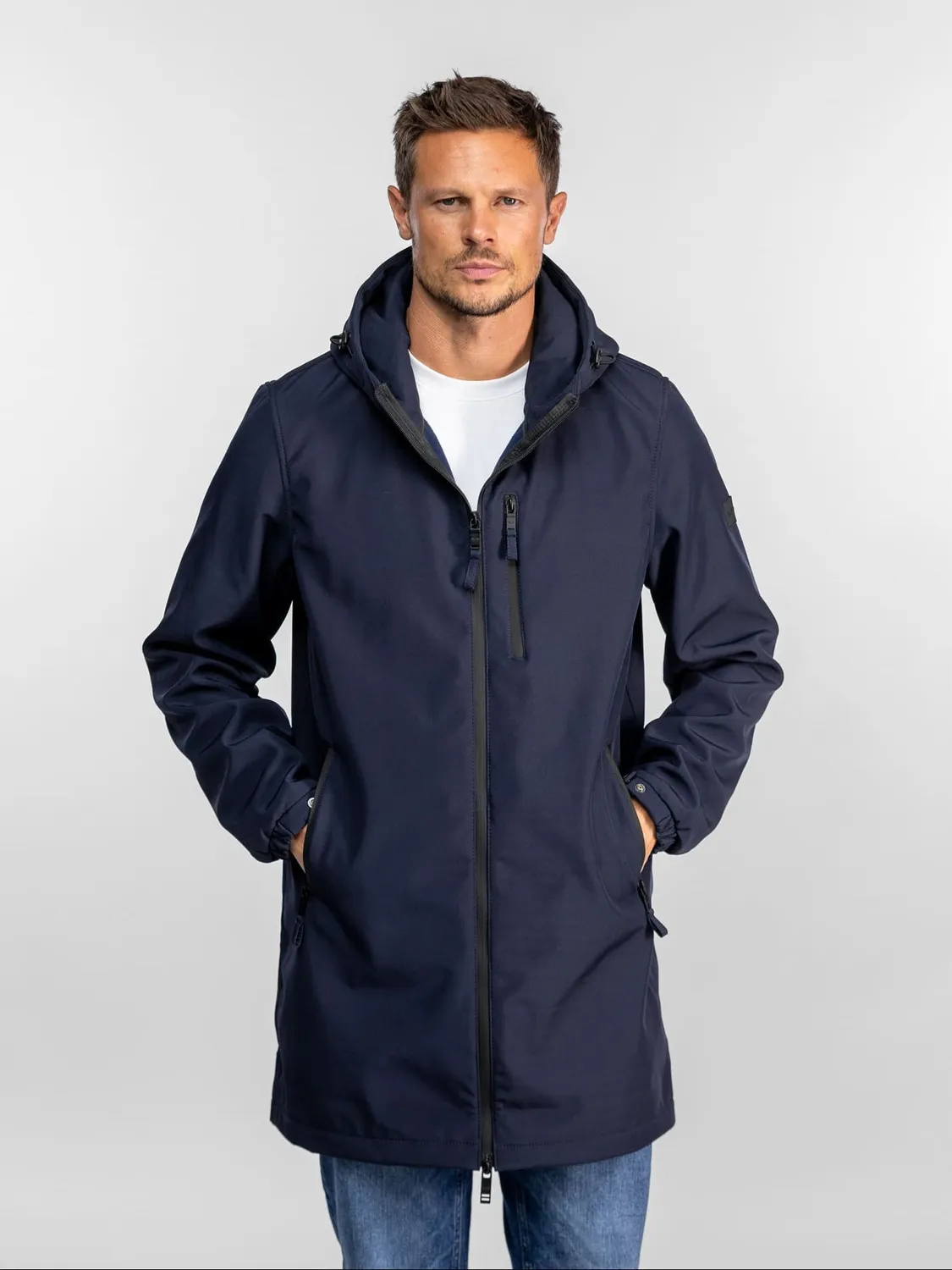 DAYTONA Romin veste longue imperméable navy