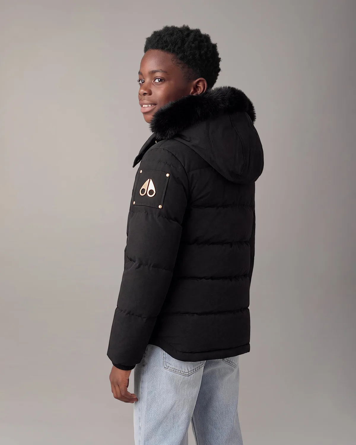Moose Knuckles Gold Original 3Q doudoune enfant noire