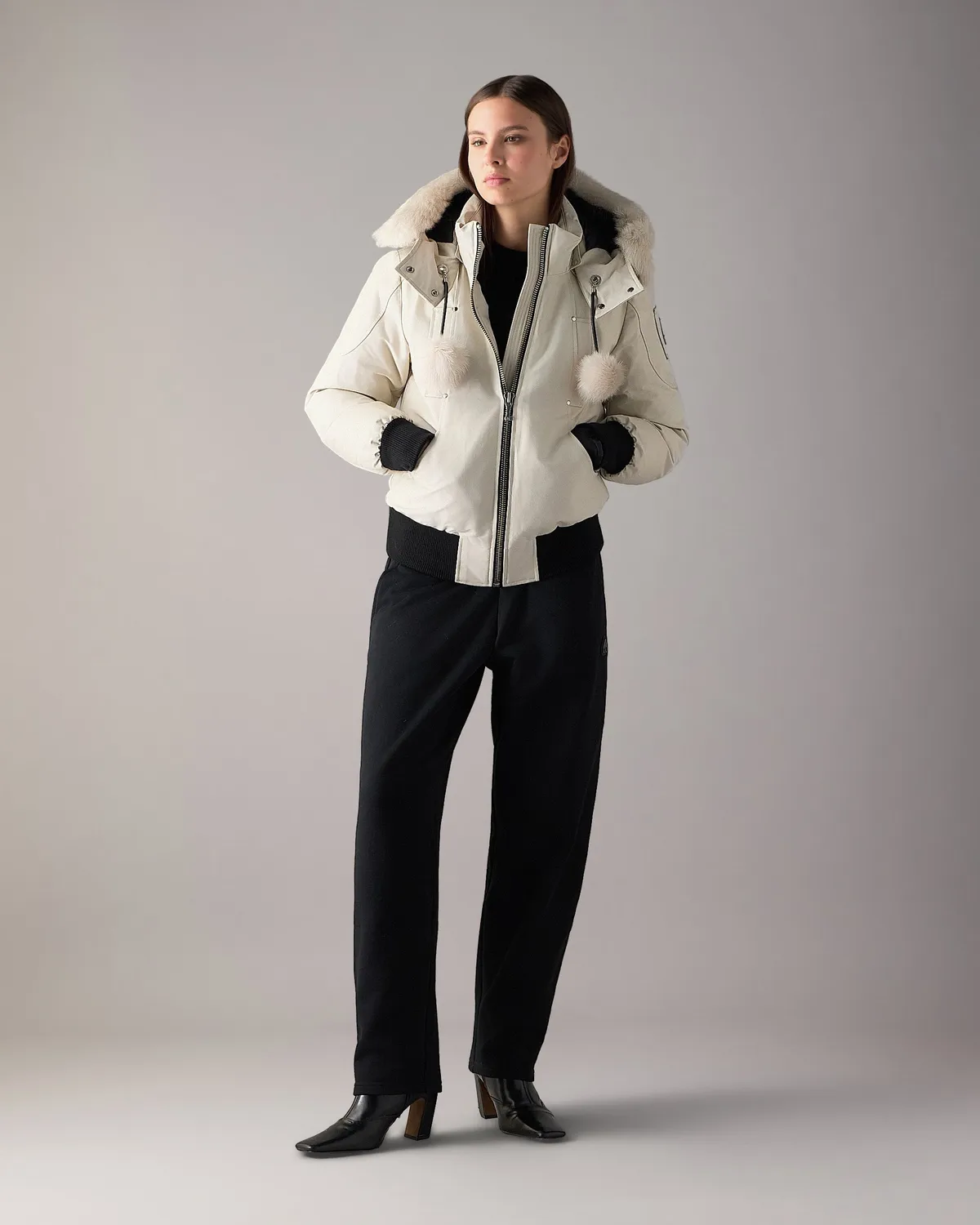 Moose Knuckles Debbie Down bomber femme alabaster duvet
