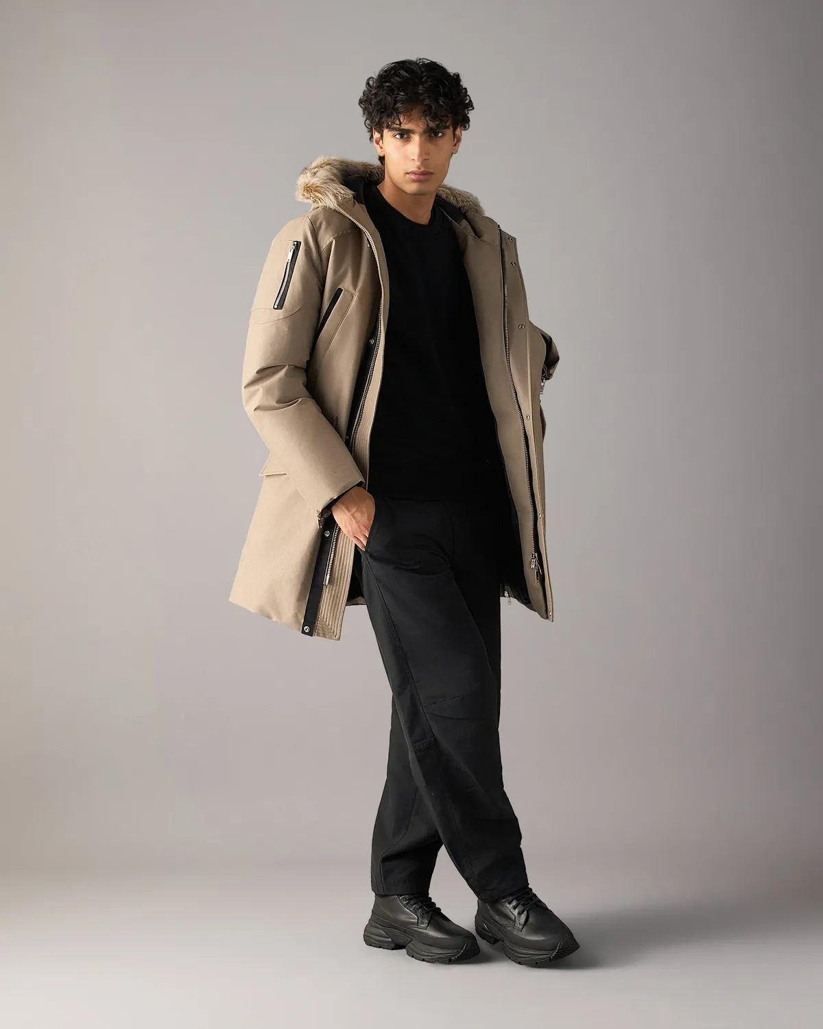 Moose Knuckles Stirling 2.0 parka duvet ashen-bronze longue chaude