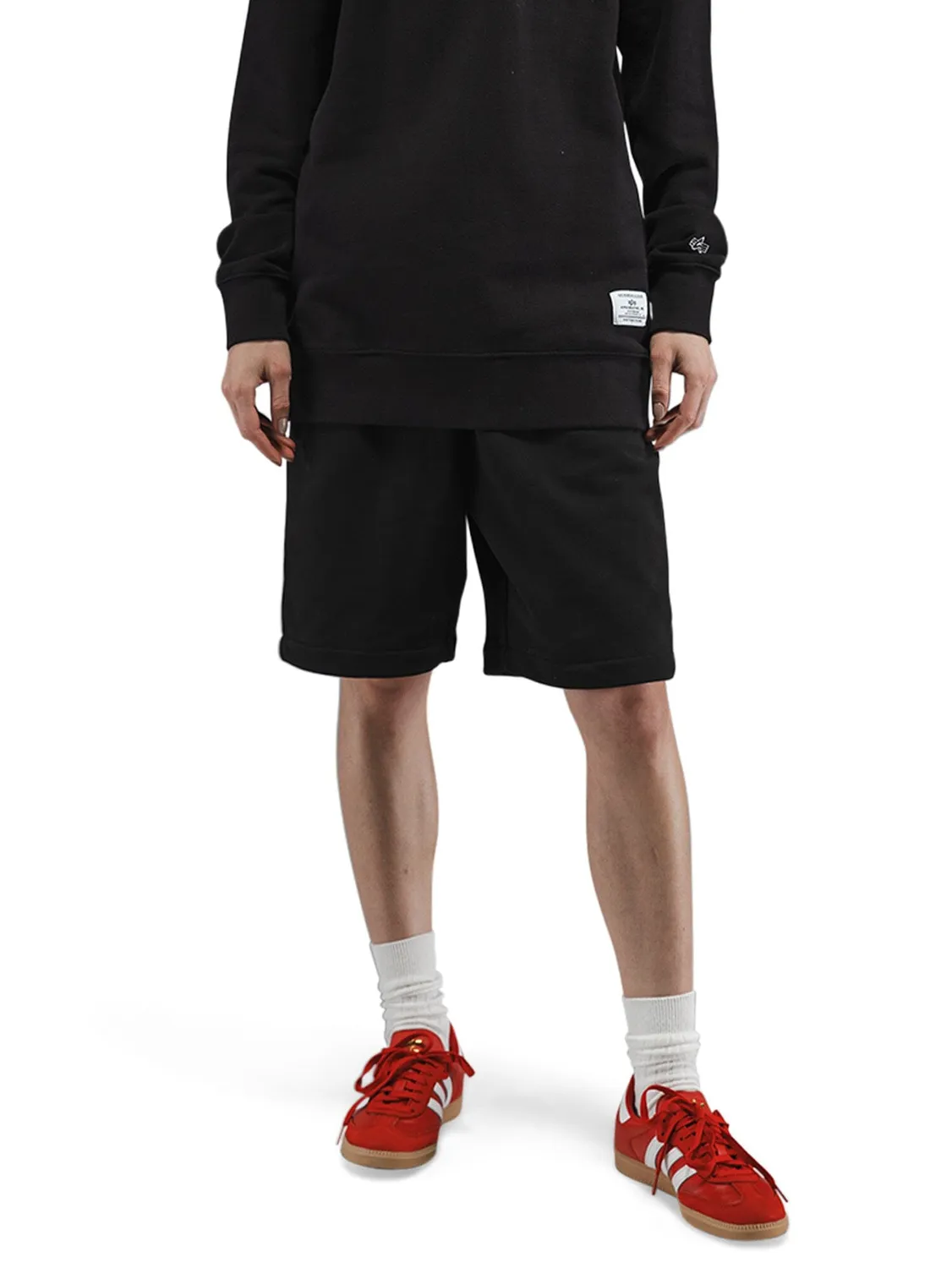 Alpha Industries Essential short molleton noir coton