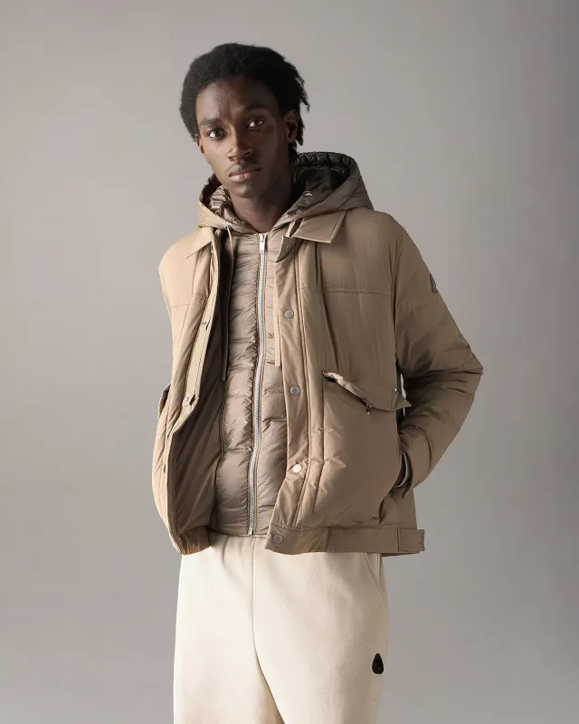 Moose Knuckles Brixton Down Trucker veste ashen déperlante