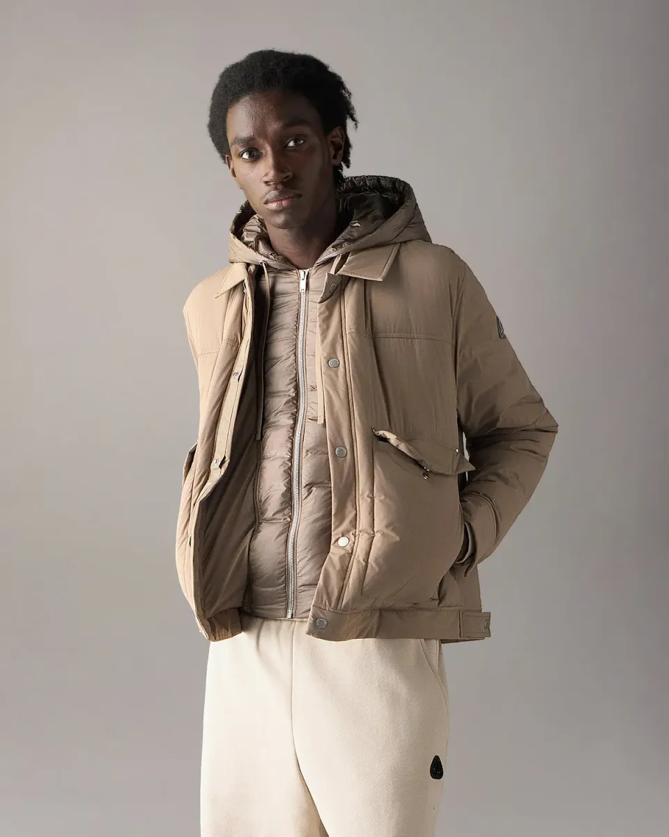 Moose Knuckles Brixton Down Trucker veste ashen déperlante
